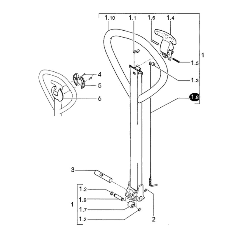 Stange Heben Senken JH. AM22, 2200; Steinbock WH22; Mic TM22 bis Bj.10- 2003